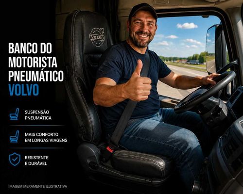 Banco Do Motorista Pneumático Volvo Original Usado 2013 - foto 2